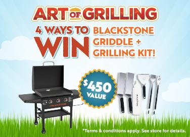4 Ways to Win a Blackstone Griddle & Grilling Kit